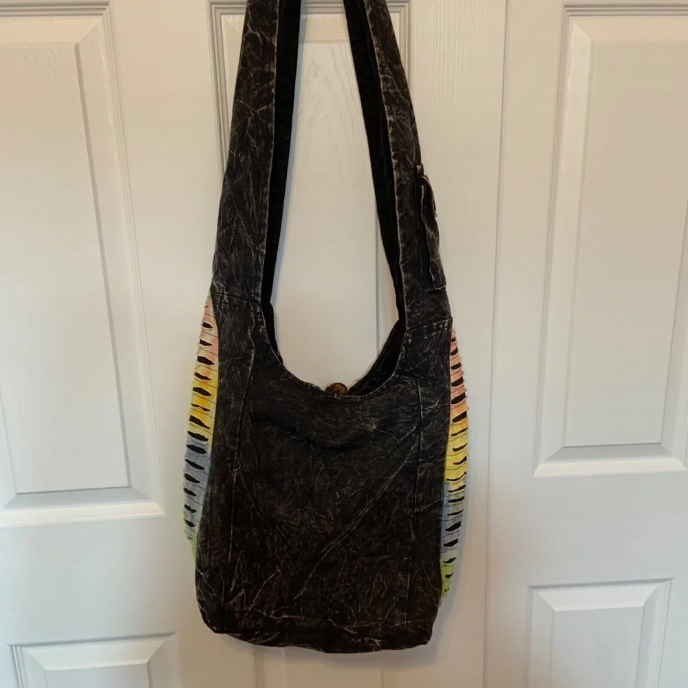 Handmade Multicolored Patchwork Hobo Crossbody Y2k Purse